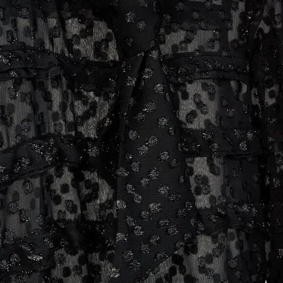 Isabel Marant AW/16 Alba Black Fil Coupé Polka Dot Blouse - Picture 7 of 11